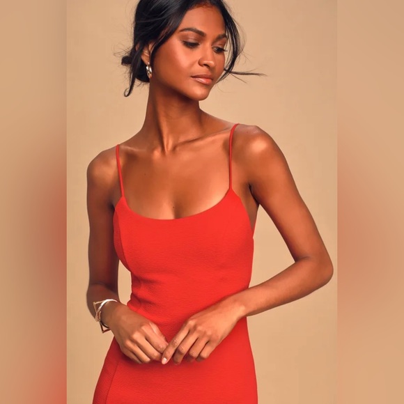 NEW WITH TAGS - Lulus Stay Out Later Red Backless Bodycon Mini Dress - Picture 4 of 5
